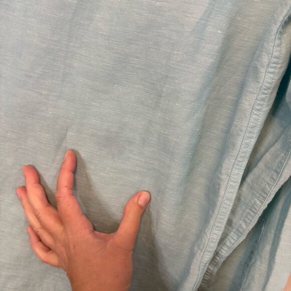 Perry Ellis Button Up Shirt Blue Small - Picture 5 of 6